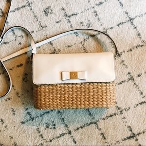 Kate Spade Clara Vita Wicker Crossbody Bag
